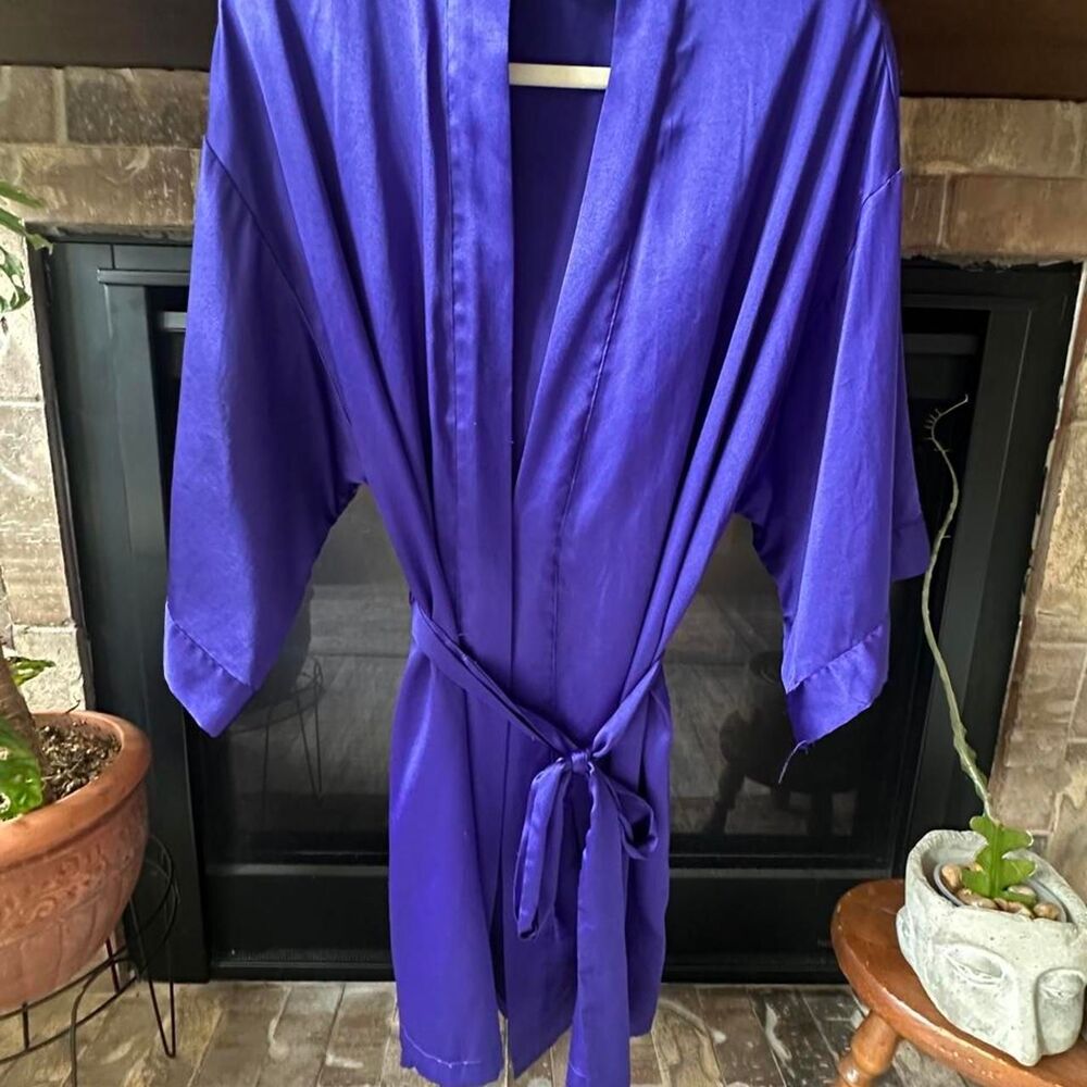 Victoria-s-secret Women's Purple and Blue Robe